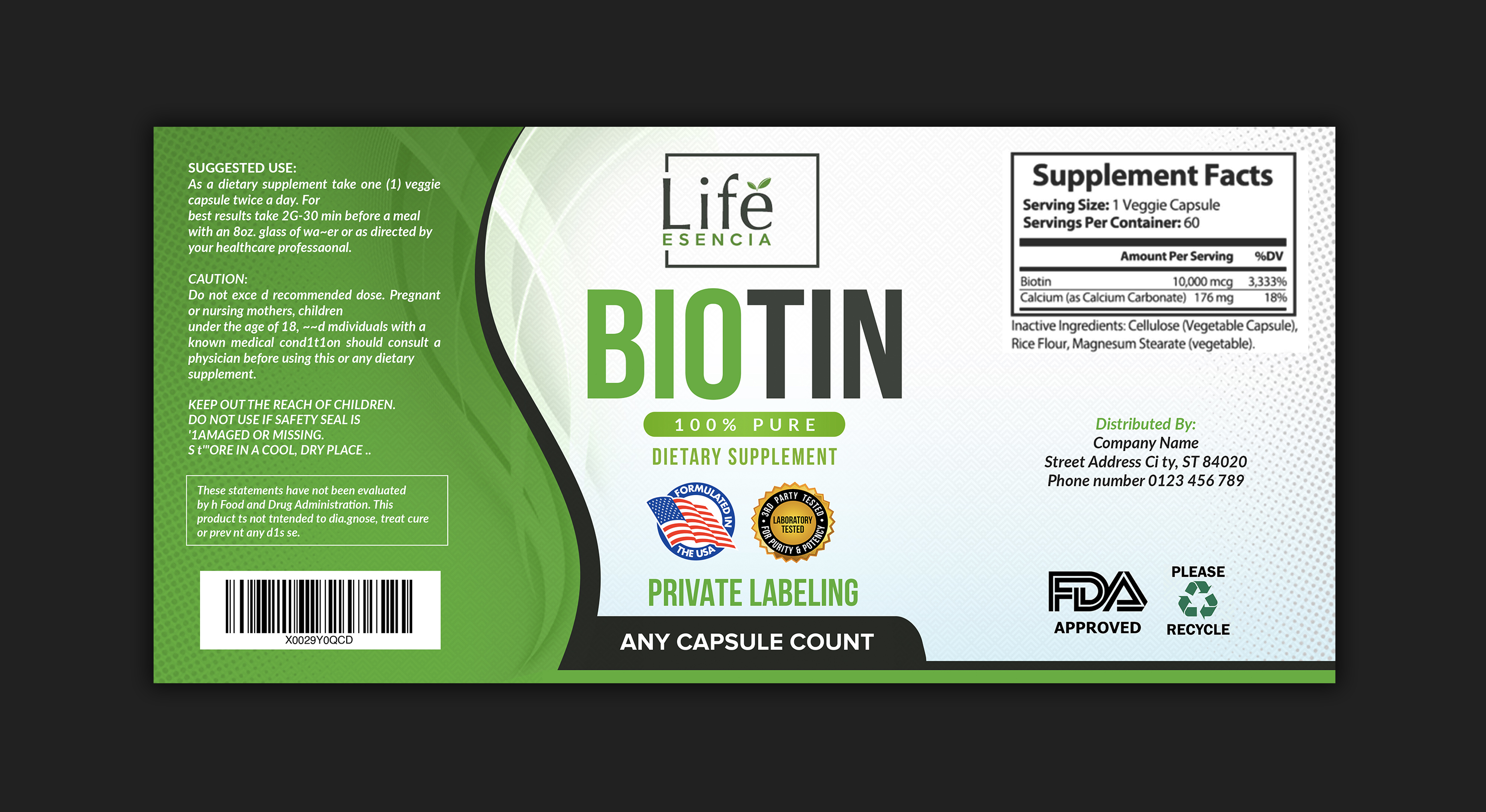 Label Design by SAI DESIGNS for Life Esencia LLC | Design #22666613