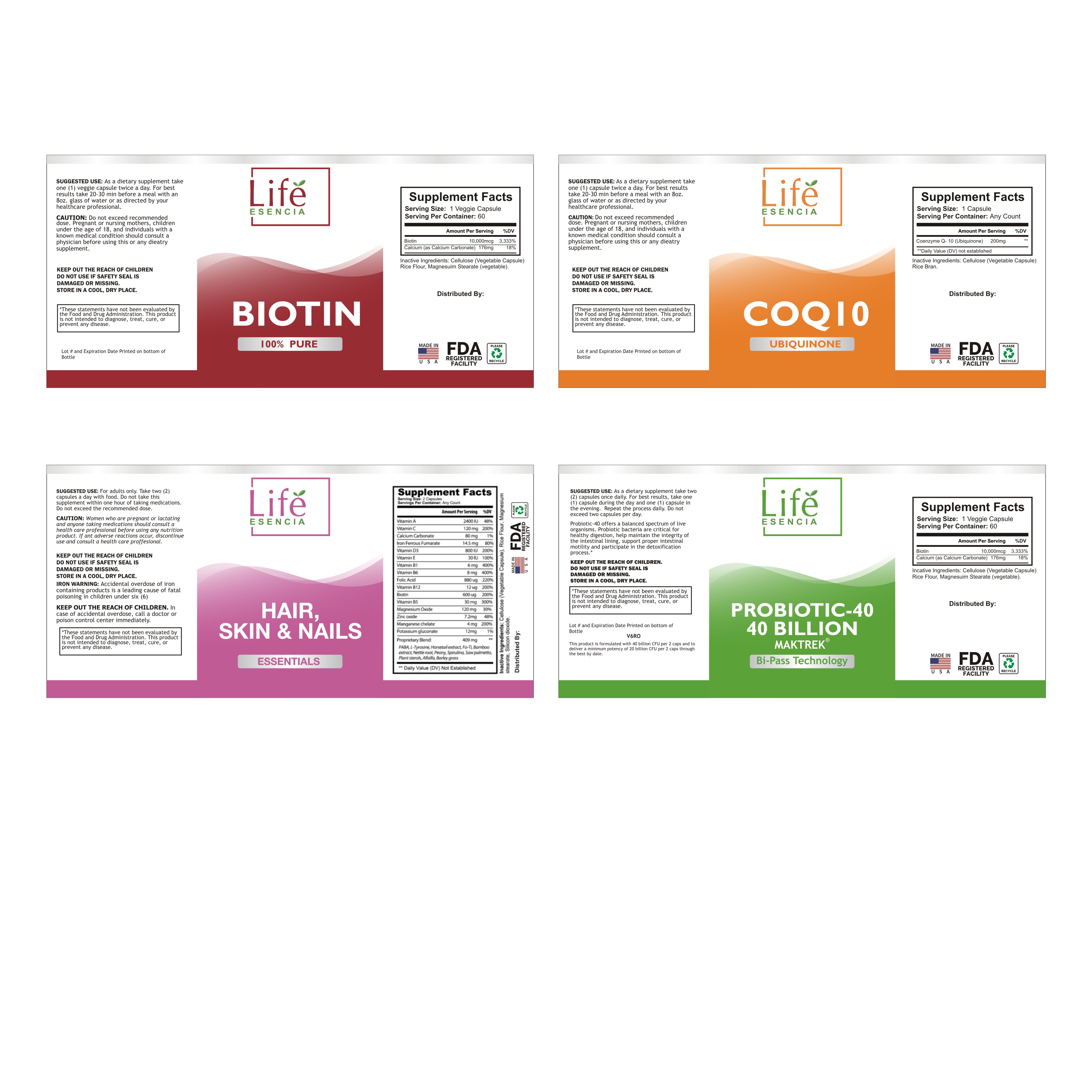 Label Design by ammar_ed for Life Esencia LLC | Design #22664655