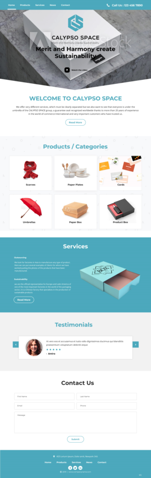 Web Design by pb for Calypso Space SL | Design: #22665170