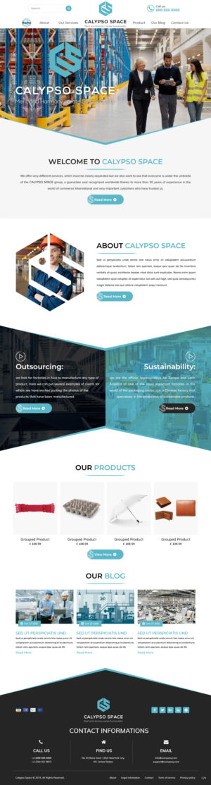 Web Design by pb for Calypso Space SL | Design #22665172