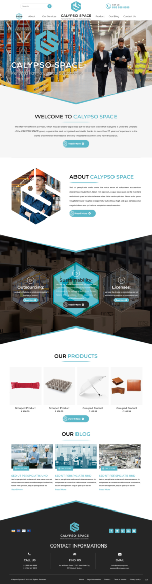 Web Design by pb for Calypso Space SL | Design: #22734737