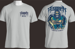 Climbing business needs a cool "metal" t-shirt design