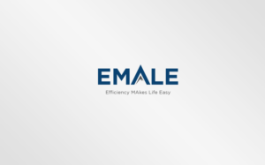 Name of the company 'EMALE' + optional slogan 'Efficiency MAkes Life Easy' | Logo Design by MT