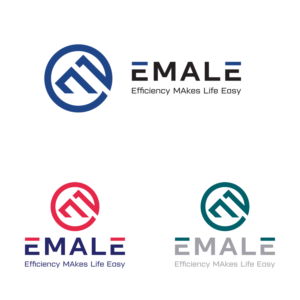 Name of the company 'EMALE' + optional slogan 'Efficiency MAkes Life Easy' | Logo Design by GRAFFYC