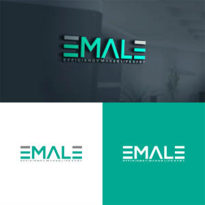 Name of the company 'EMALE' + optional slogan 'Efficiency MAkes Life Easy' | Logo Design by tejo