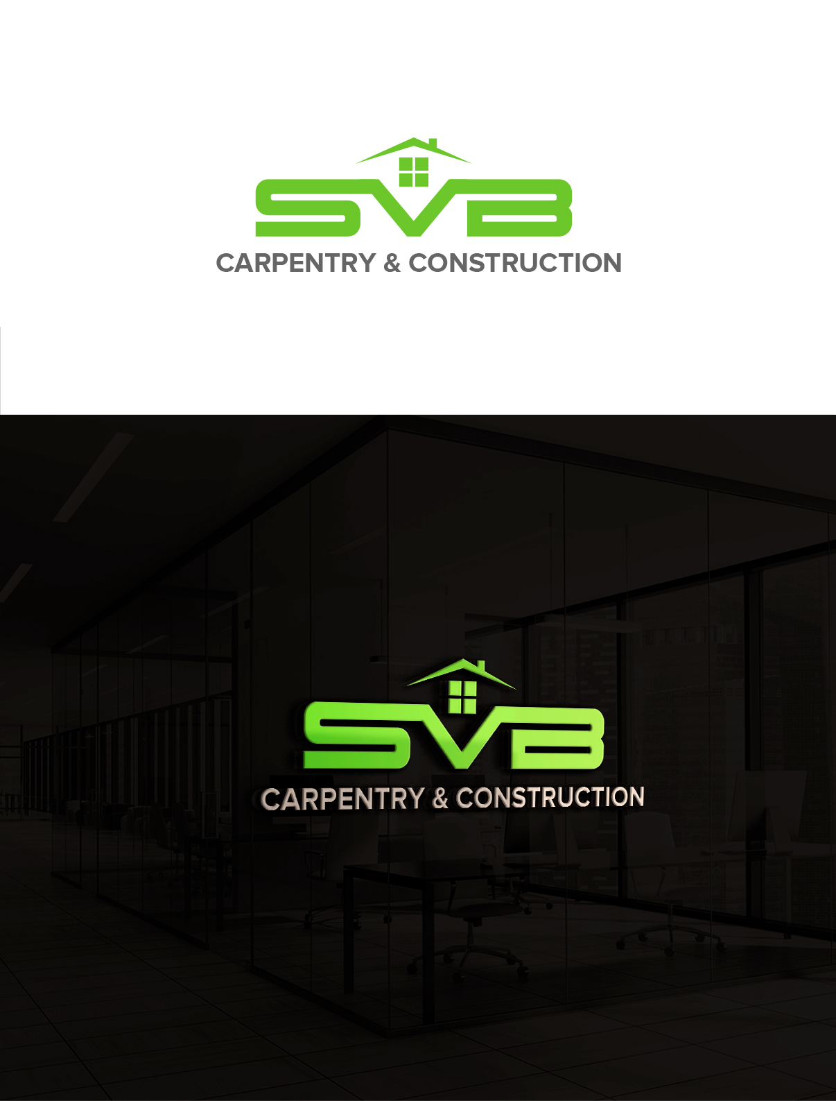Logo Design by lionx for svb carpentry & construction | Design #22627358