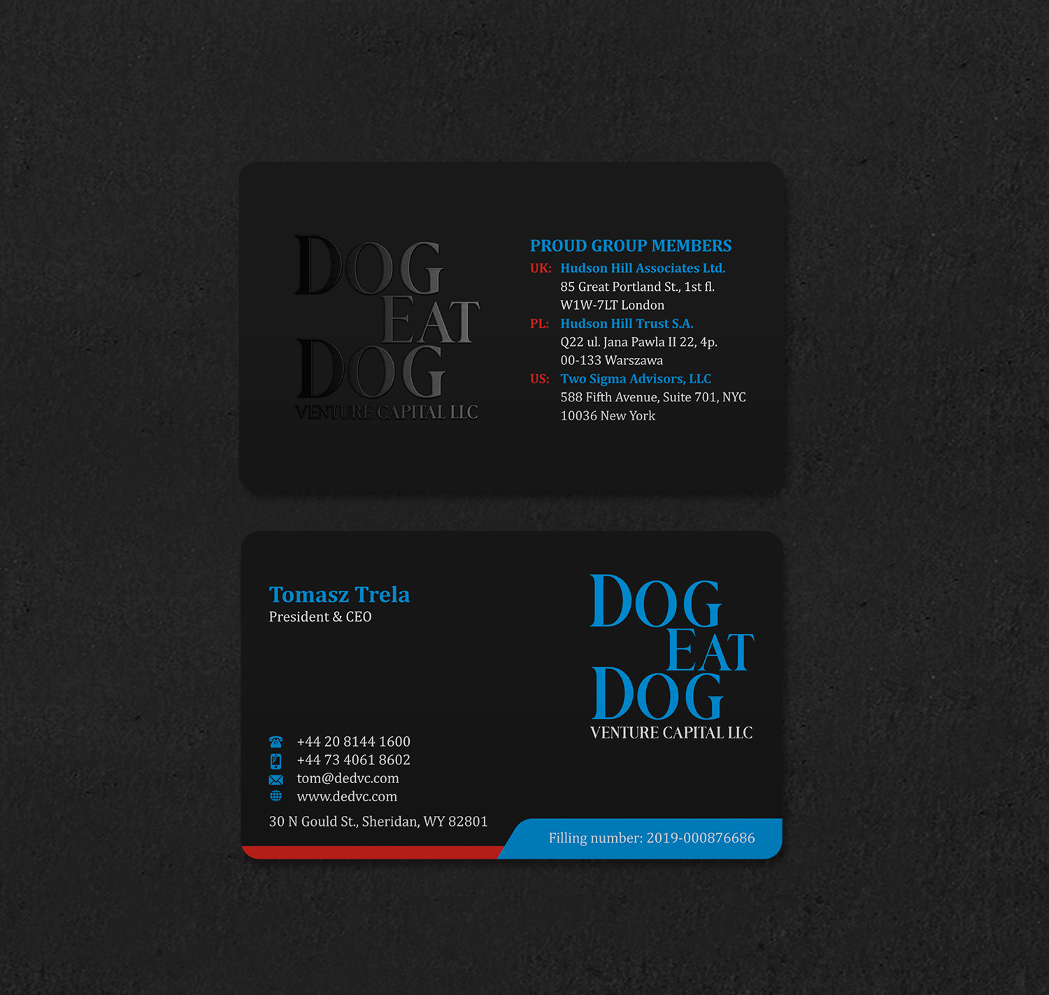 Visitenkarten-Design von INDIAN_Ashok für Two Sigma Advisors LLC | Design #22630580