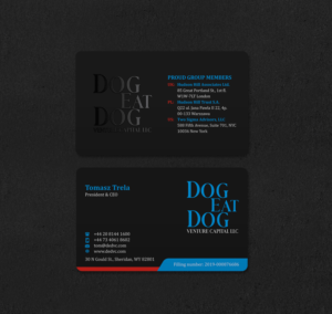 Design de Carte de Visite par INDIAN_Ashok pour Two Sigma Advisors LLC | Design : #22630580