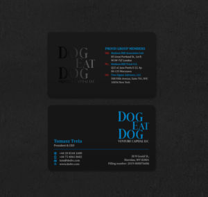 Design de Carte de Visite par INDIAN_Ashok pour Two Sigma Advisors LLC | Design : #22630584