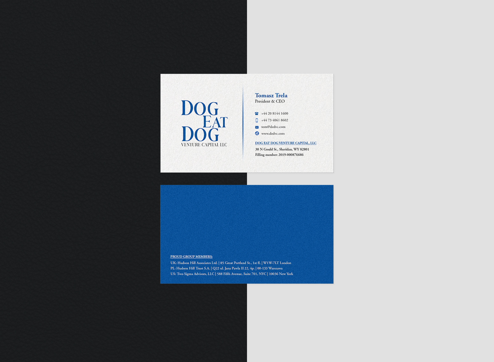 Design de Carte de Visite par Pointless Pixels India pour Two Sigma Advisors LLC | Design #22627291