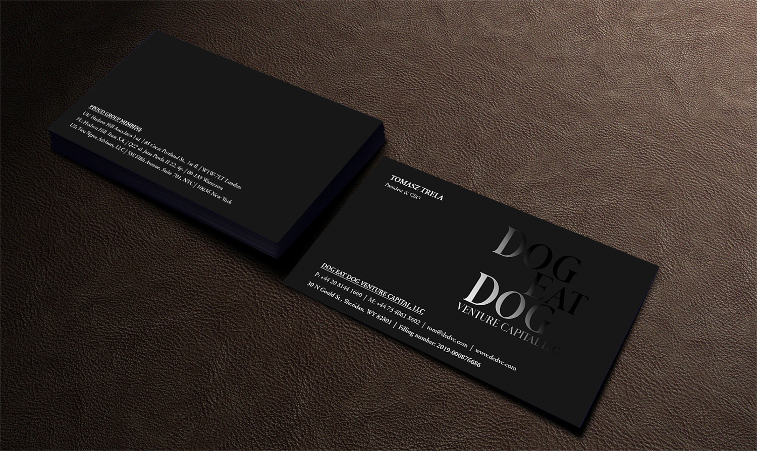 Design de Carte de Visite par Pointless Pixels India pour Two Sigma Advisors LLC | Design #22627356