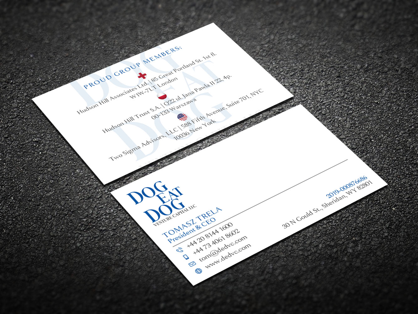 Business Card Design by Verified artistry (Design garden) for Two Sigma Advisors LLC | Design #22630670
