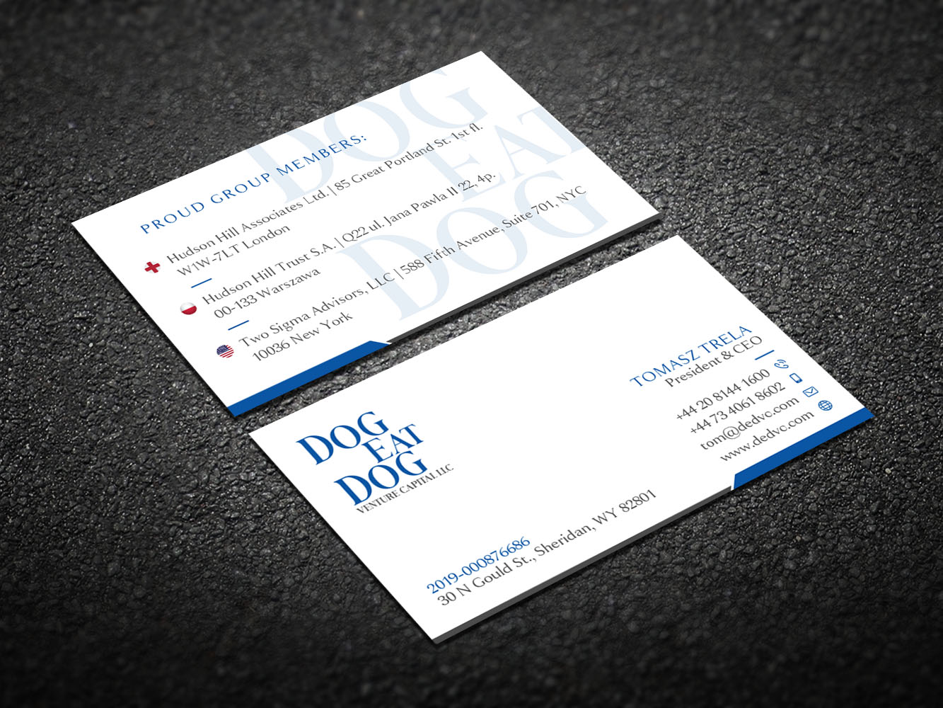 Business Card Design by Verified artistry (Design garden) for Two Sigma Advisors LLC | Design #22630750