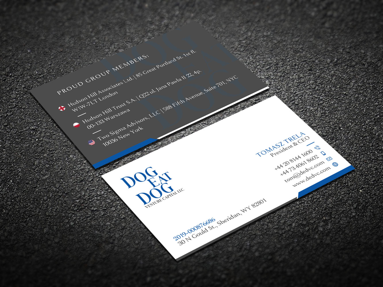 Business Card Design by Verified artistry (Design garden) for Two Sigma Advisors LLC | Design #22630751