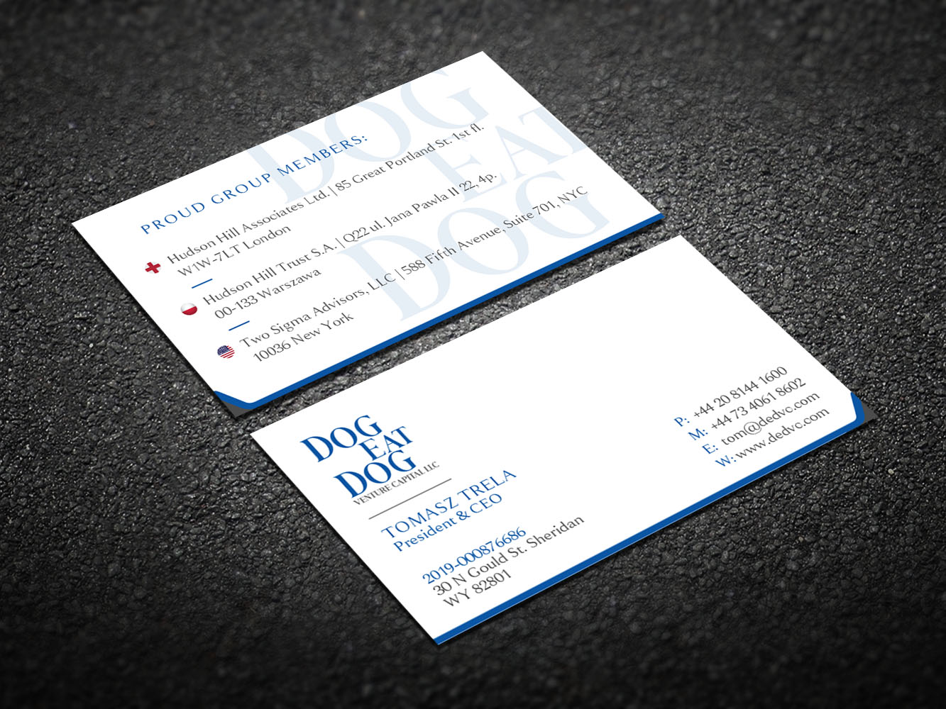 Business Card Design by Verified artistry (Design garden) for Two Sigma Advisors LLC | Design #22630897