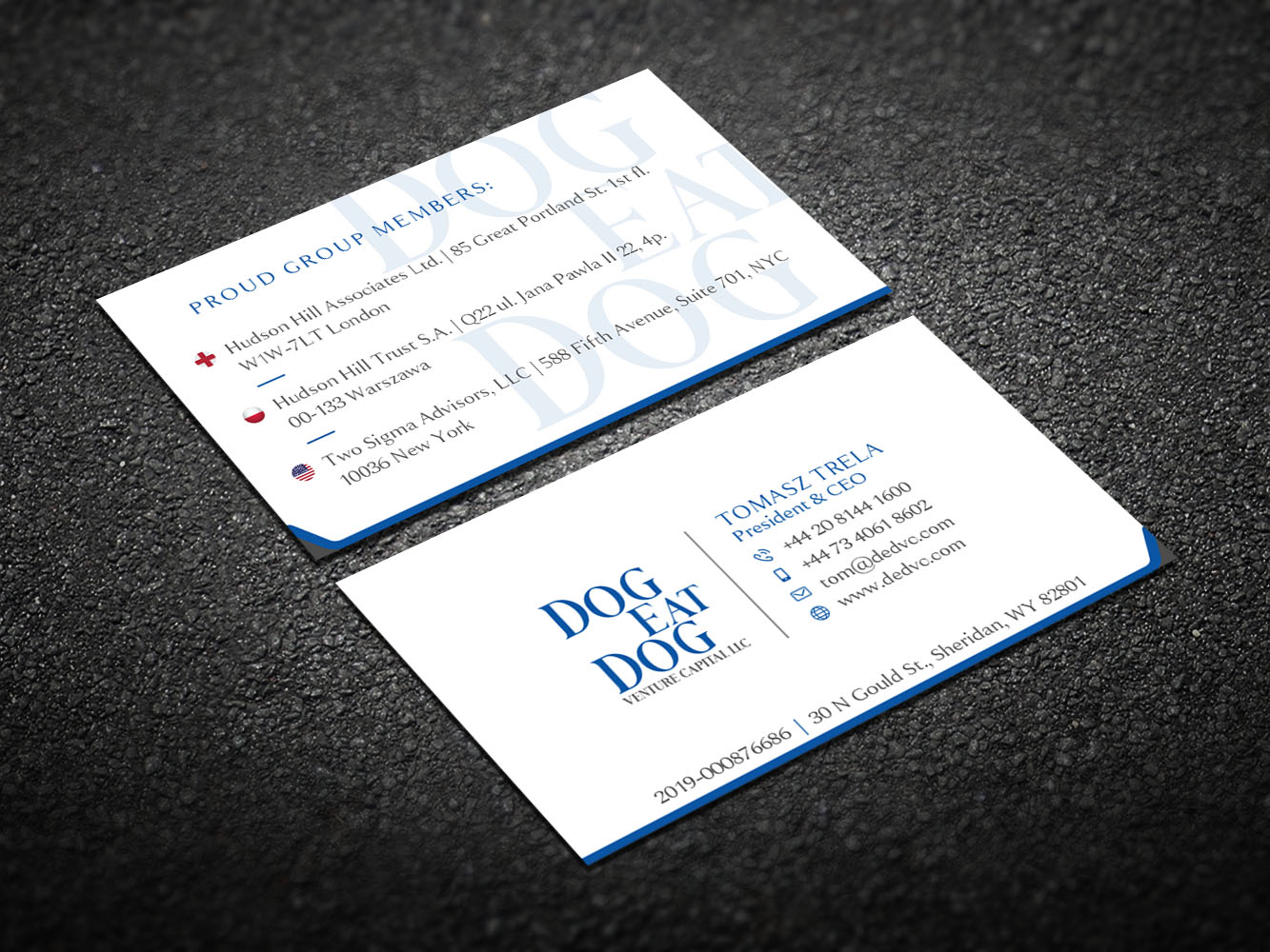 Business Card Design by Verified artistry (Design garden) for Two Sigma Advisors LLC | Design #22630898