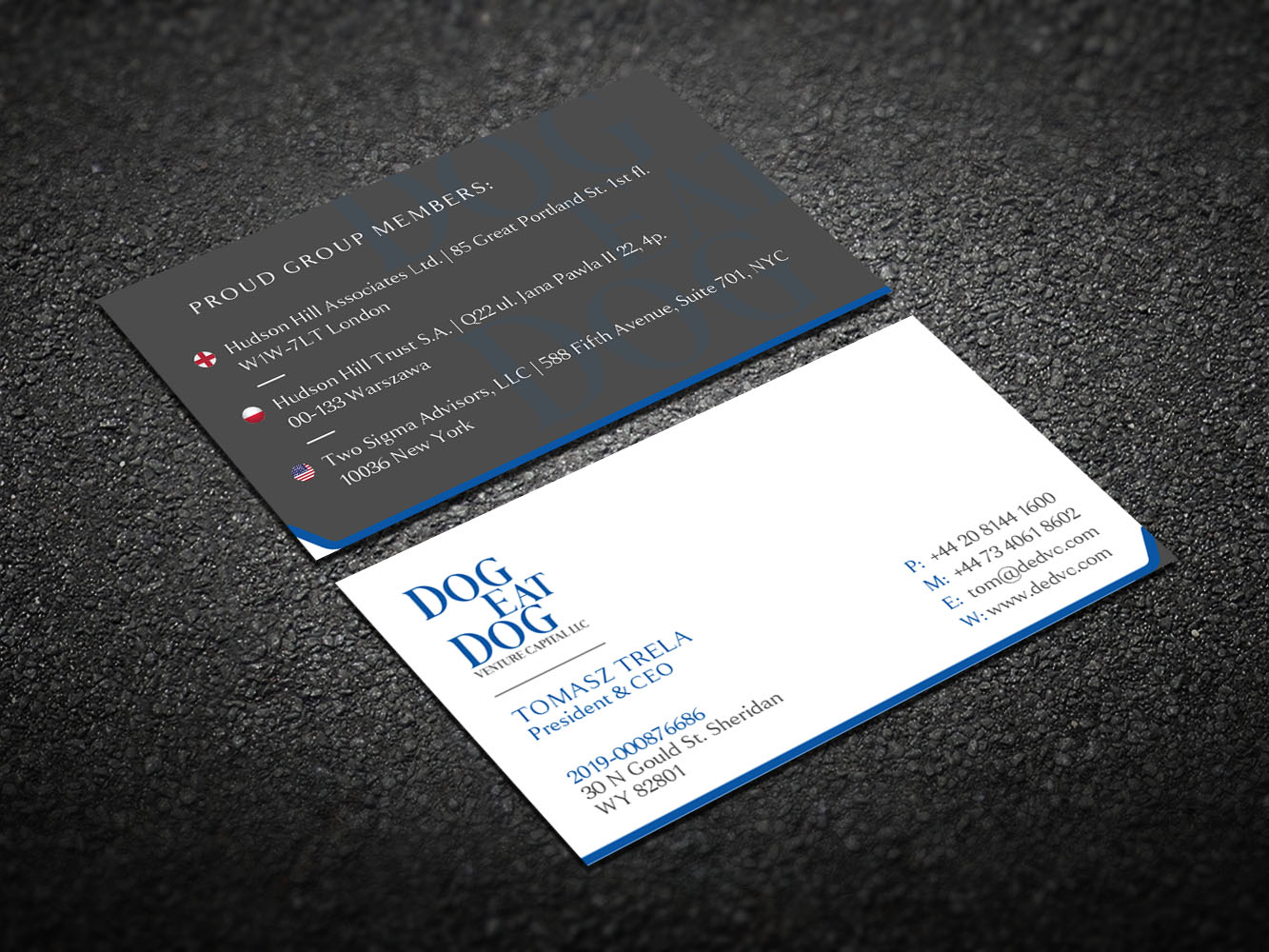 Business Card Design by Verified artistry (Design garden) for Two Sigma Advisors LLC | Design #22630900