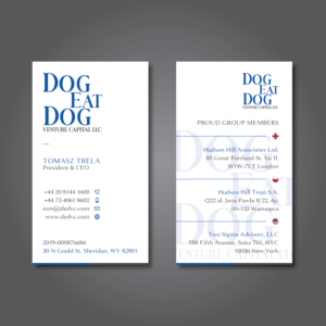 Visitenkarten-Design von Verified artistry (Design garden) für Two Sigma Advisors LLC | Design: #22631342