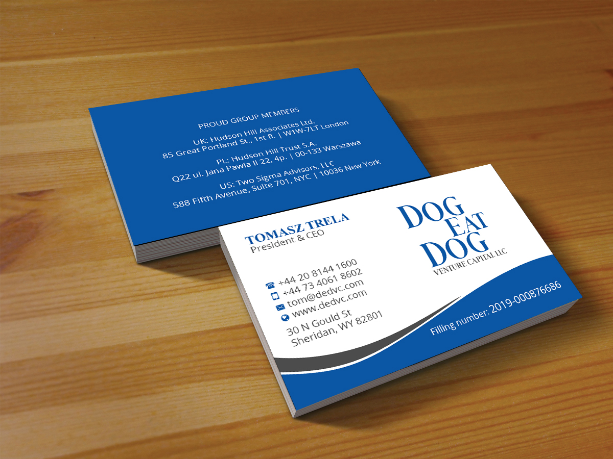 Business Card Design by Creations Box 2015 for Two Sigma Advisors LLC | Design #22632422