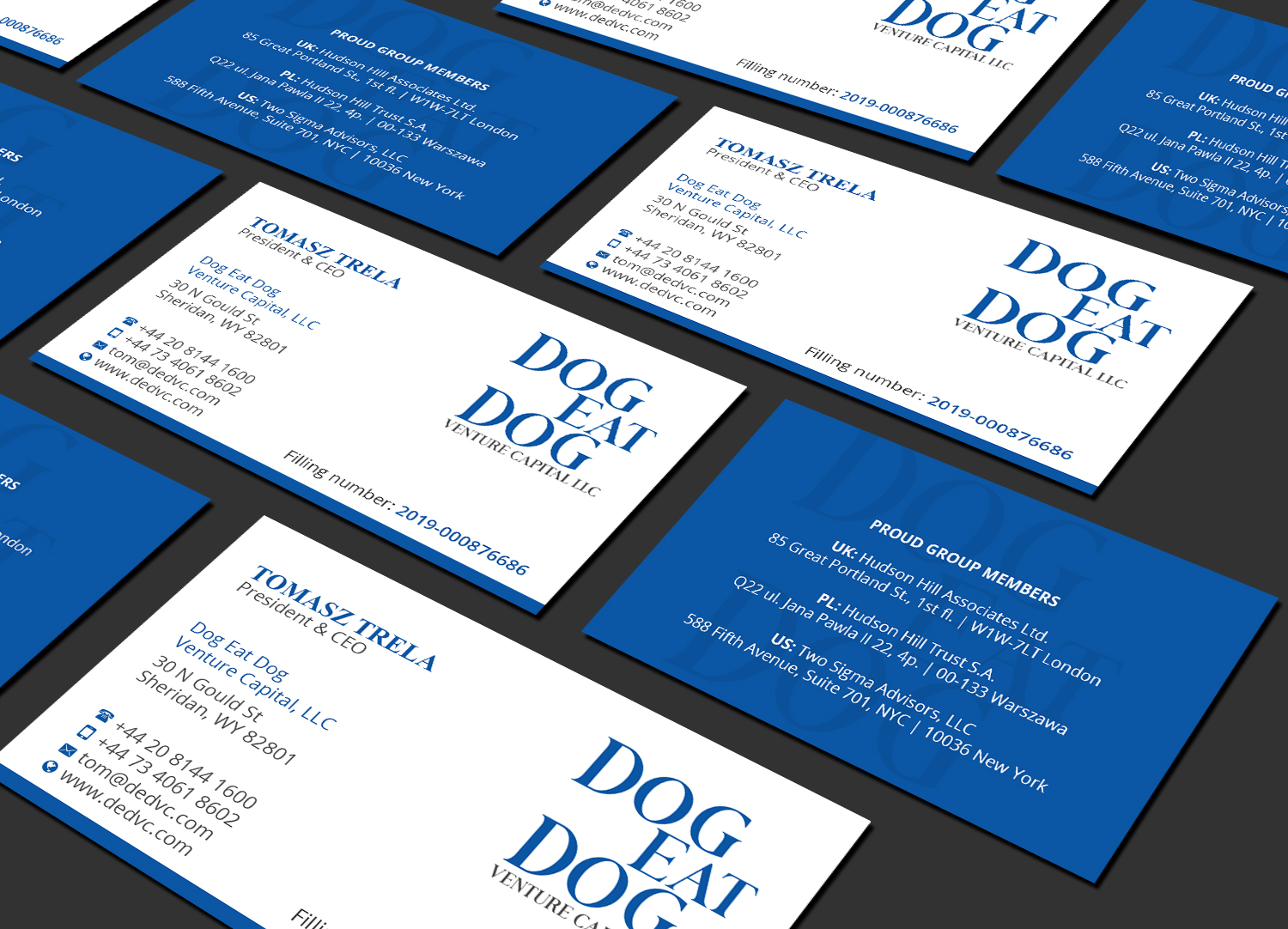 Business Card Design by Creations Box 2015 for Two Sigma Advisors LLC | Design #22632426