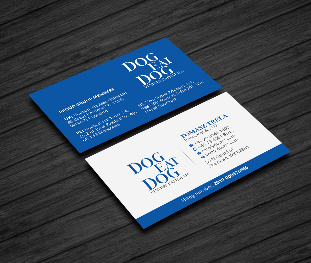 Business Card Design by Creations Box 2015 for Two Sigma Advisors LLC | Design #22632427