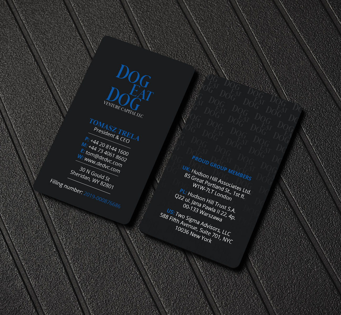 Business Card Design by Creations Box 2015 for Two Sigma Advisors LLC | Design #22632428