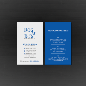 Business Card Design by Creations Box 2015 for Two Sigma Advisors LLC | Design: #22633318