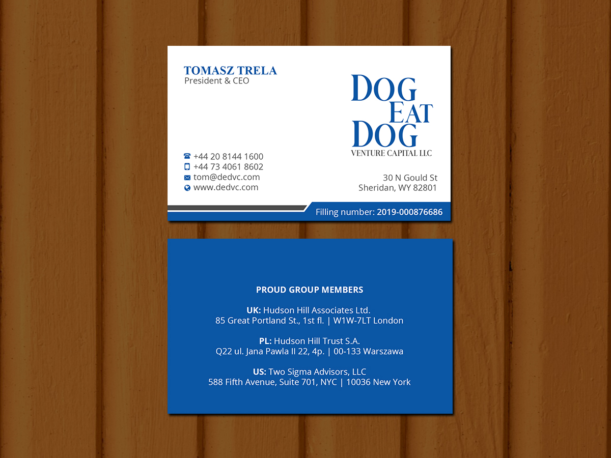 Diseño de Tarjeta de Presentación por Creations Box 2015 para Two Sigma Advisors LLC | Diseño #22633319