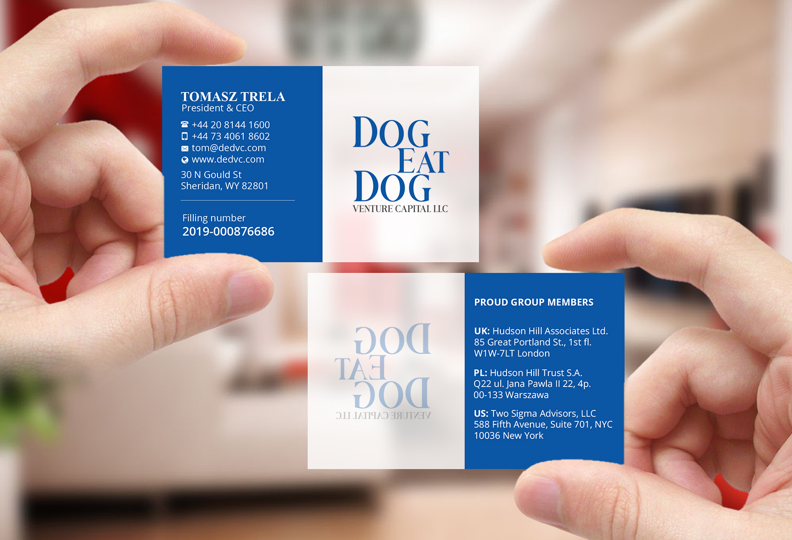 Design de Carte de Visite par Creations Box 2015 pour Two Sigma Advisors LLC | Design #22633320