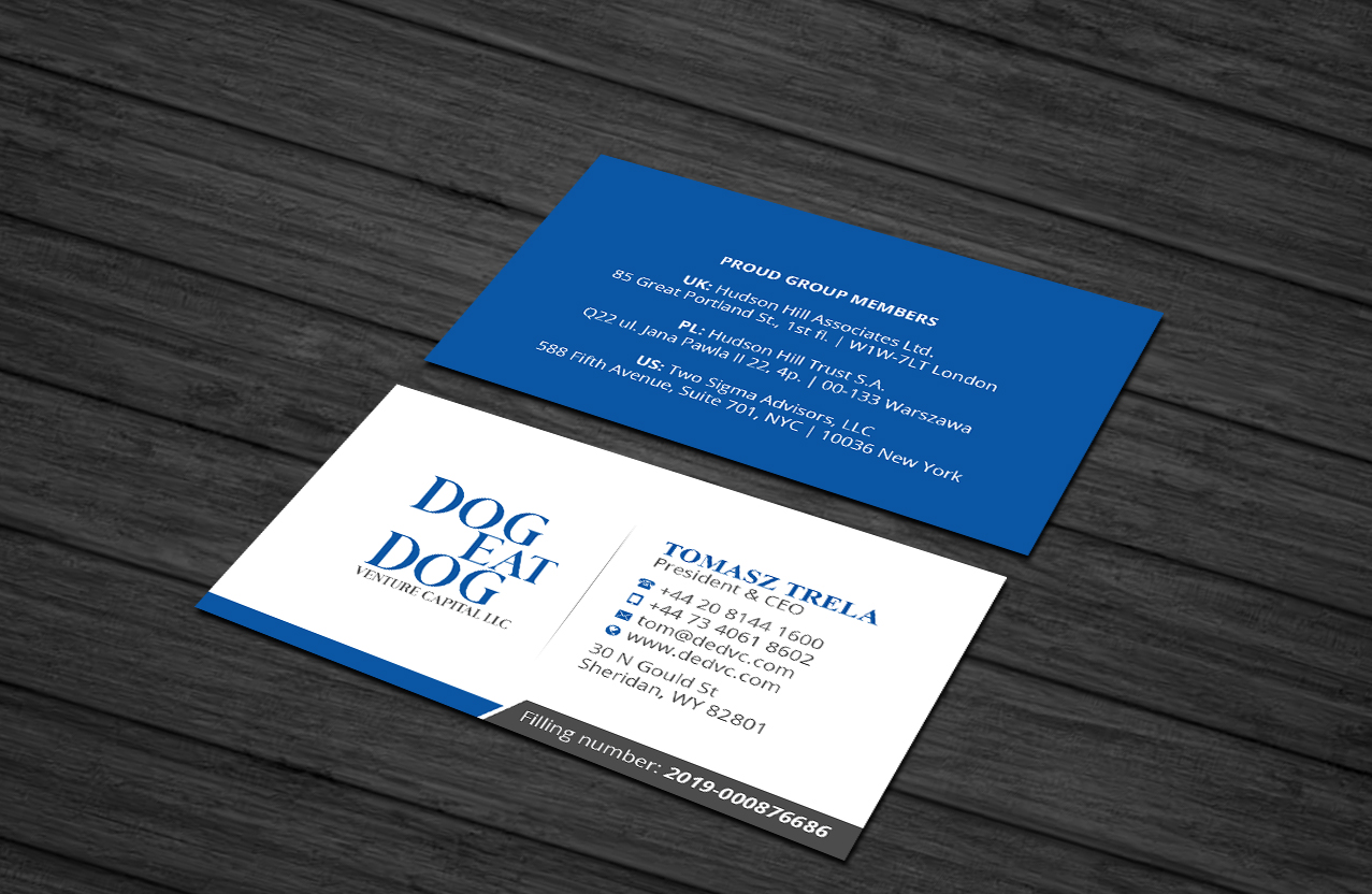 Business Card Design by Creations Box 2015 for Two Sigma Advisors LLC | Design #22633348