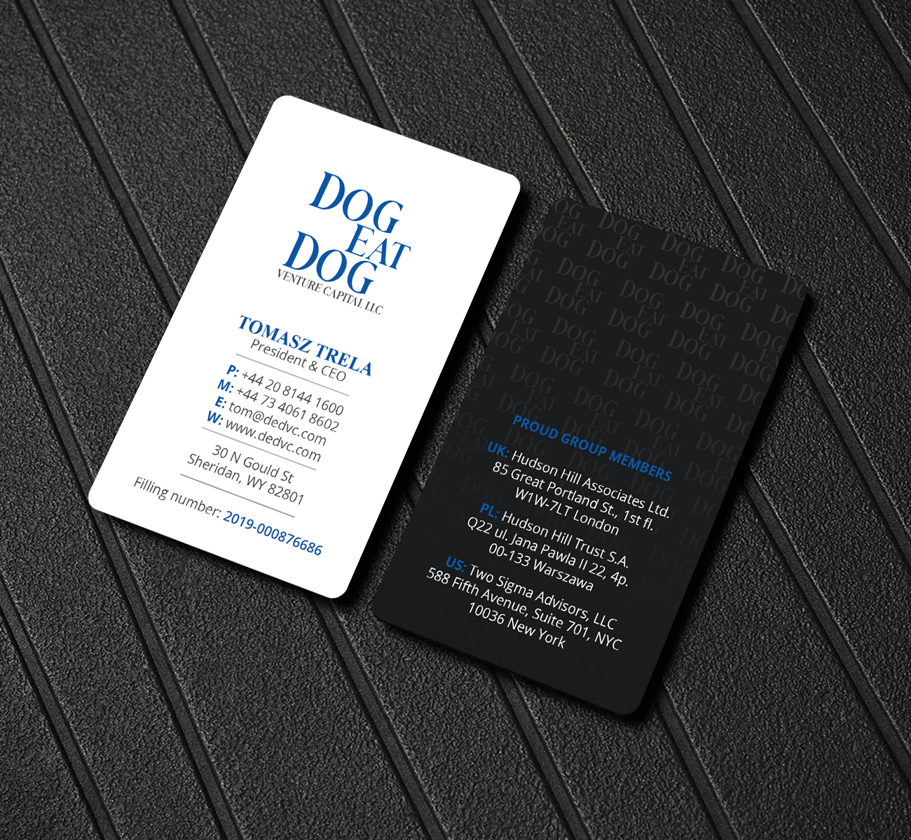 Business Card Design by Creations Box 2015 for Two Sigma Advisors LLC | Design #22633350