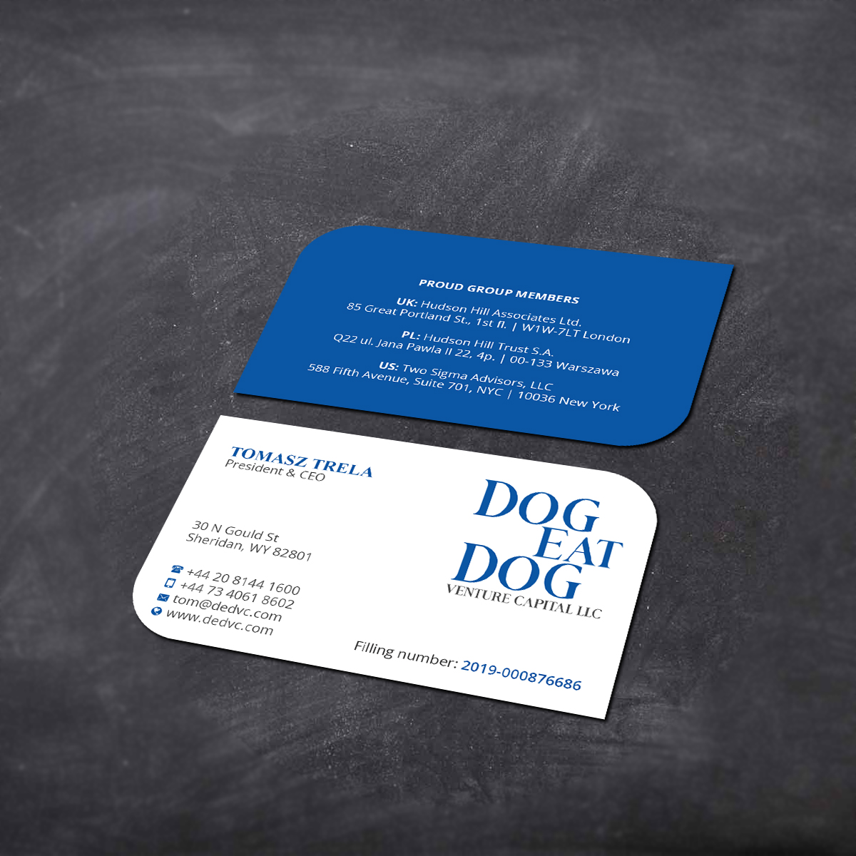 Business Card Design by Creations Box 2015 for Two Sigma Advisors LLC | Design #22633354