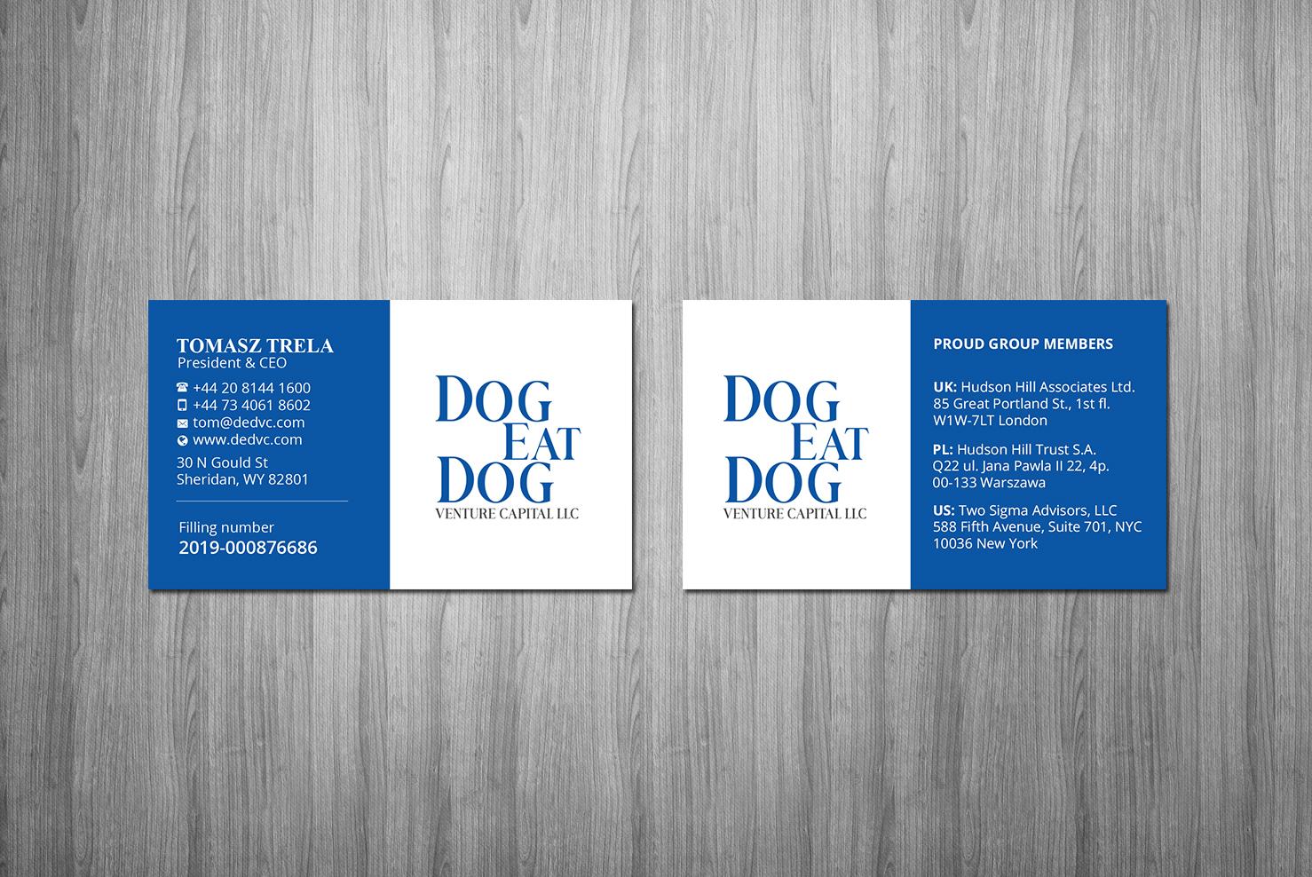 Business Card Design by Creations Box 2015 for Two Sigma Advisors LLC | Design #22633357