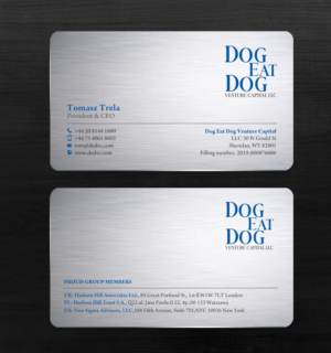 Business Card Design by chandrayaan.creative for Two Sigma Advisors LLC | Design: #22630361