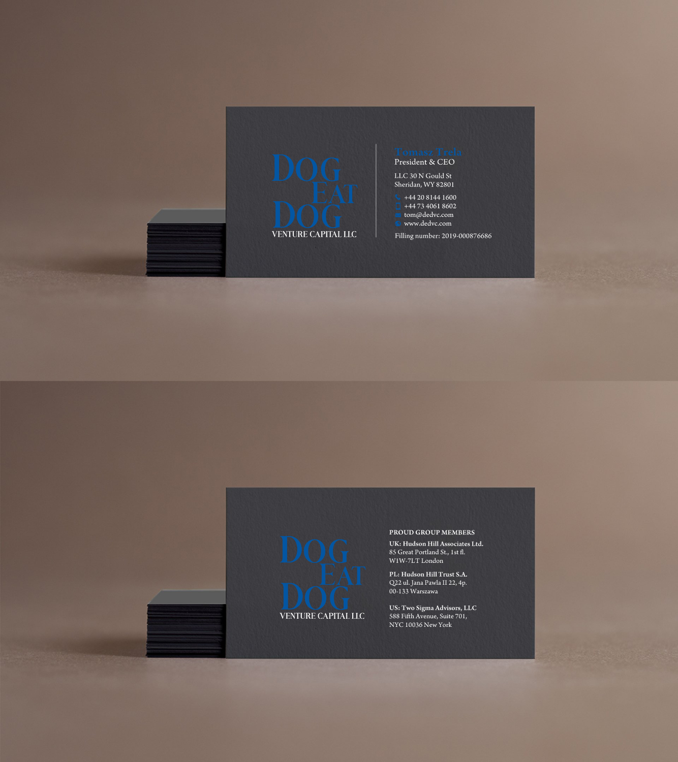 Diseño de Tarjeta de Presentación por chandrayaan.creative para Two Sigma Advisors LLC | Diseño #22630978