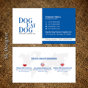 Business cards for investing fund | Visitenkarten-Design von SL Designer