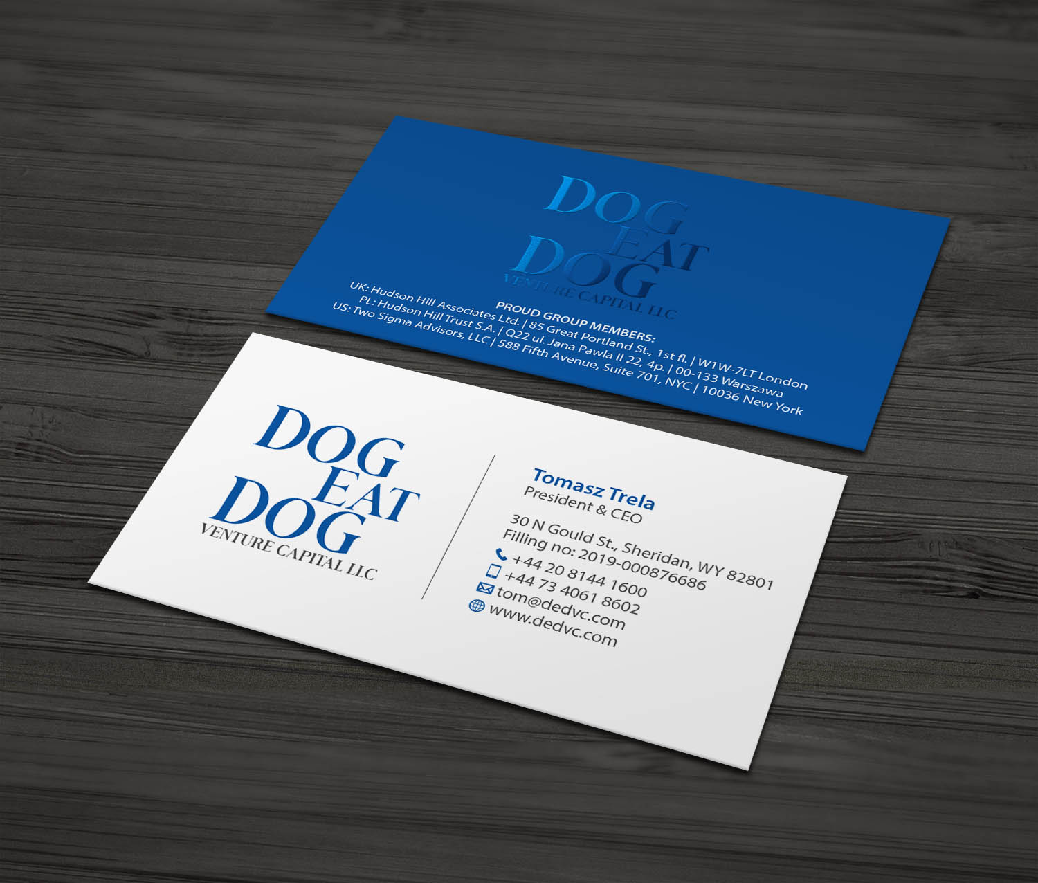 Business Card Design by MDesign for Two Sigma Advisors LLC | Design #22628352