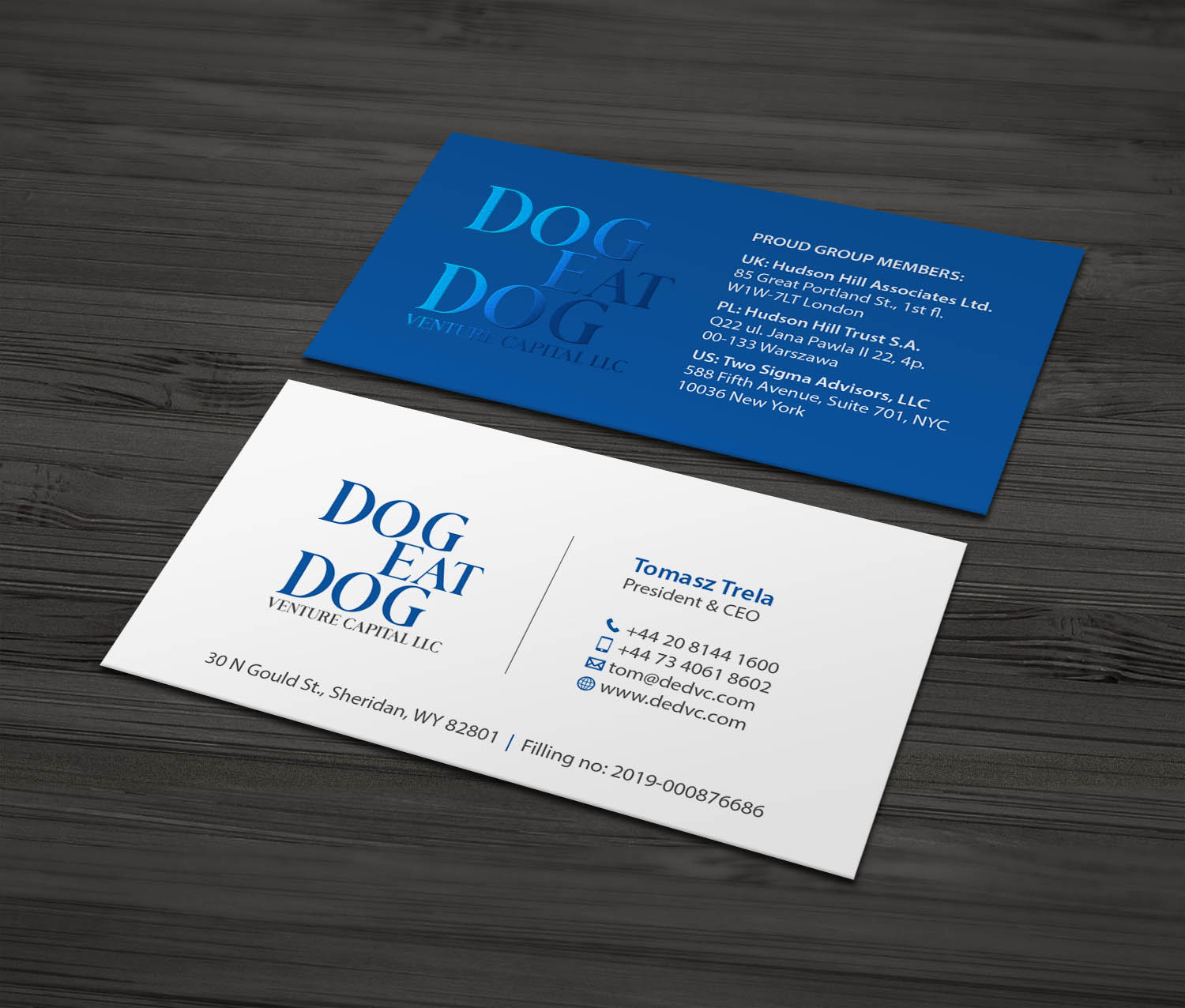 Business Card Design by MDesign for Two Sigma Advisors LLC | Design #22628358