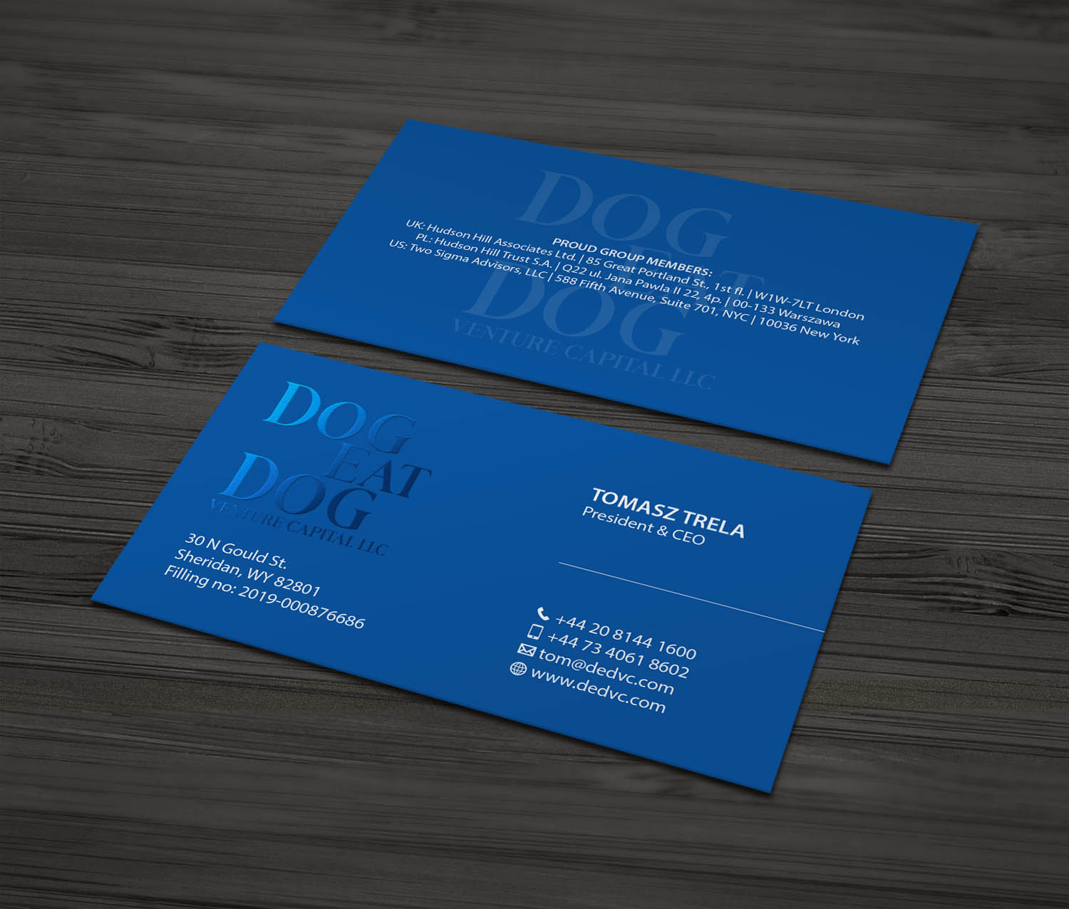 Business Card Design by MDesign for Two Sigma Advisors LLC | Design #22628359