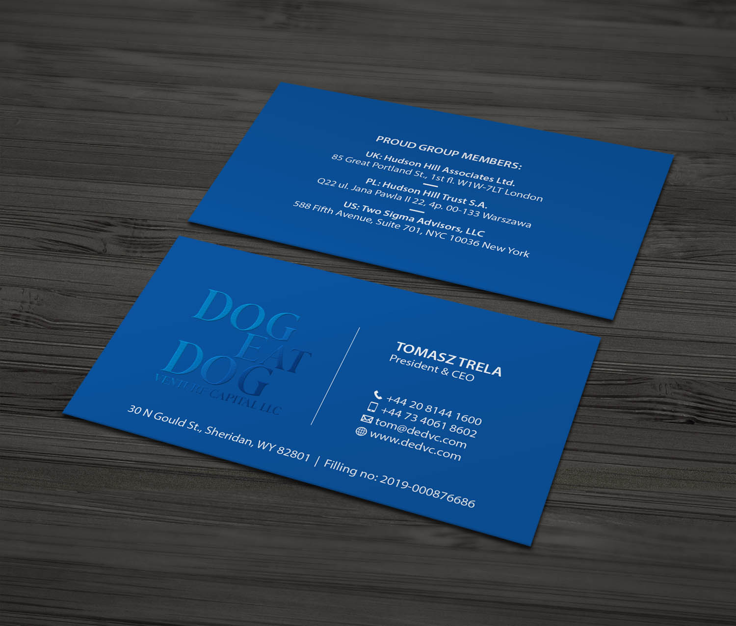 Business Card Design by MDesign for Two Sigma Advisors LLC | Design #22635303