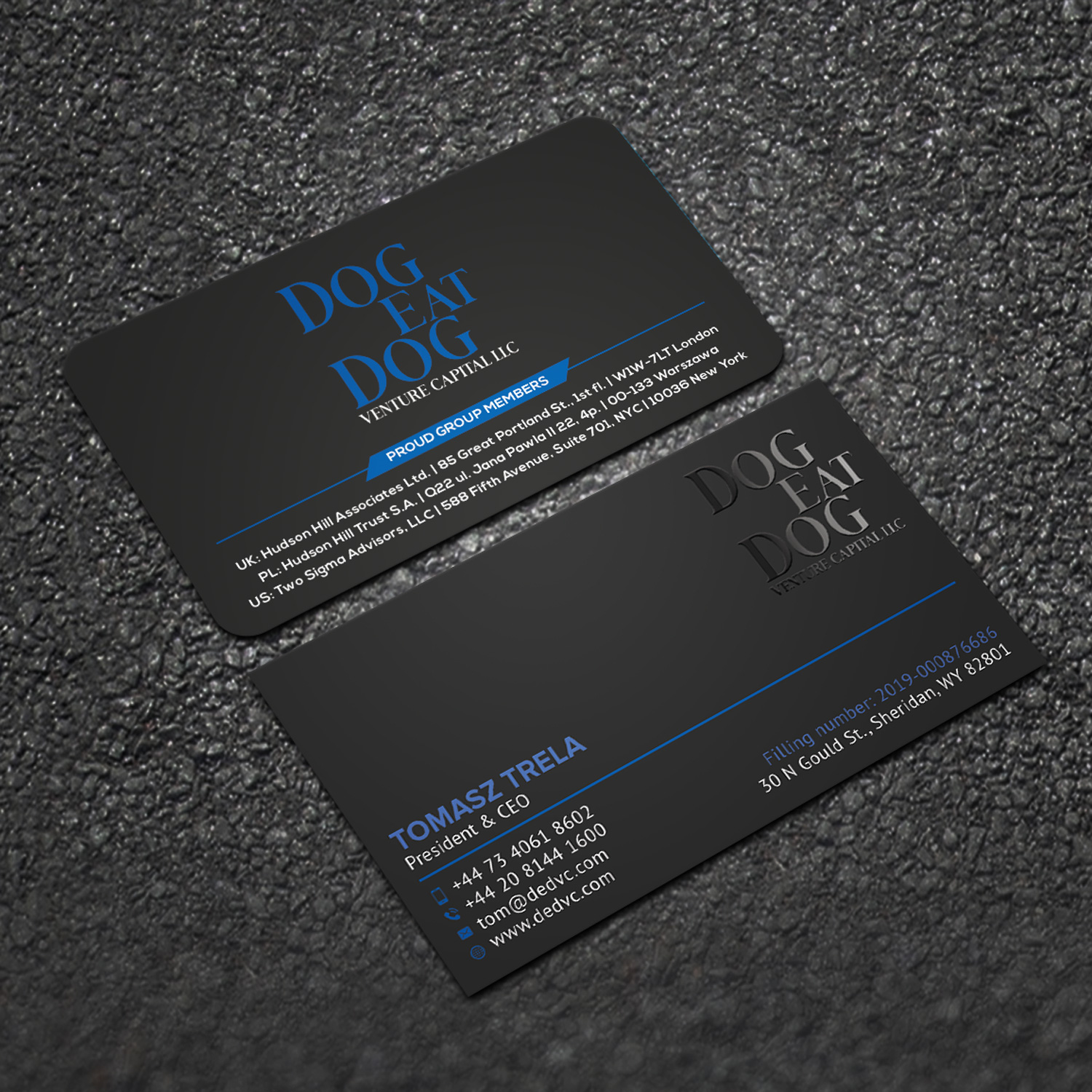 Design de Carte de Visite par Sujan4art pour Two Sigma Advisors LLC | Design #22629888