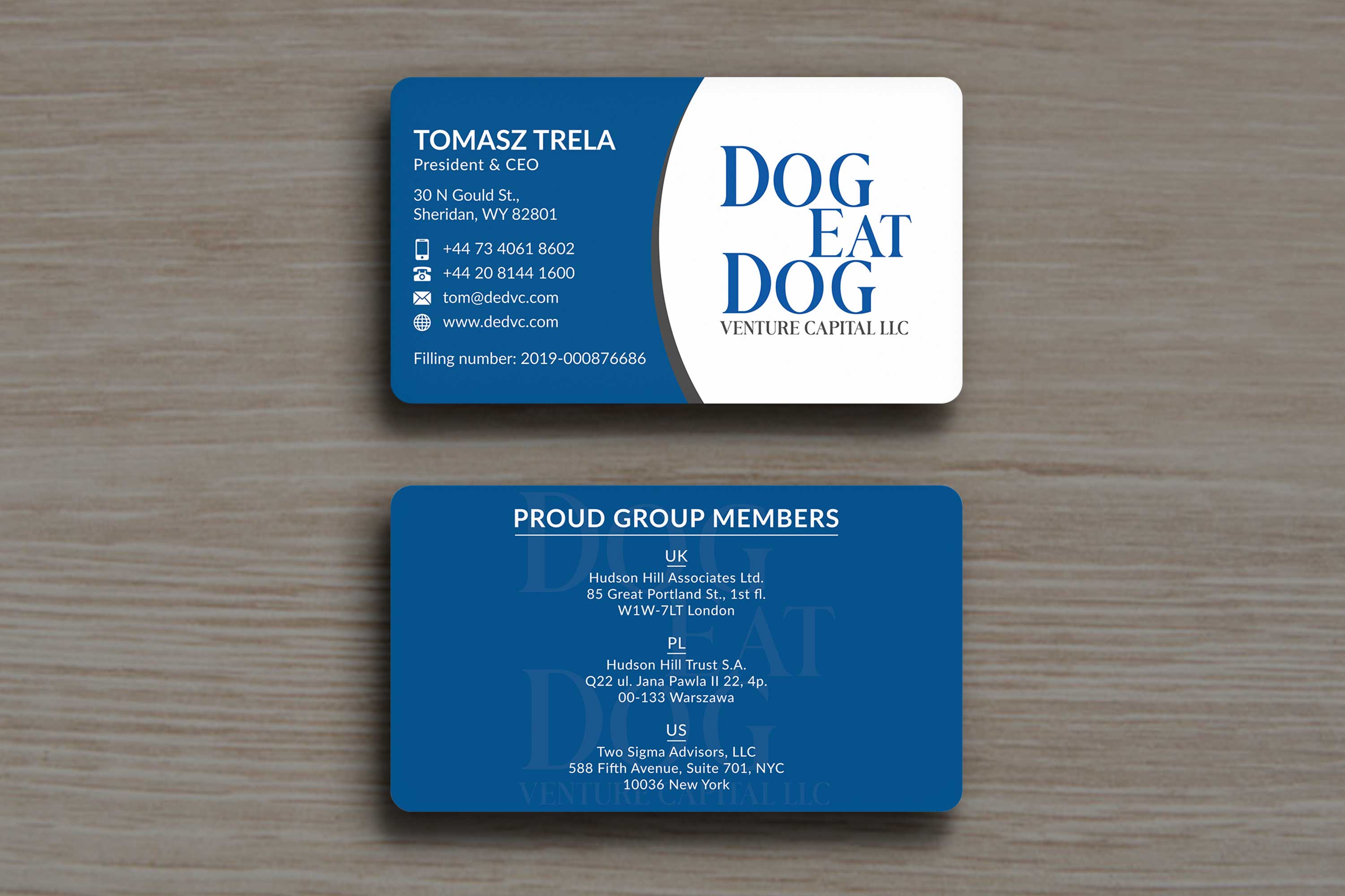 Design de Carte de Visite par Musa. A pour Two Sigma Advisors LLC | Design #22630837