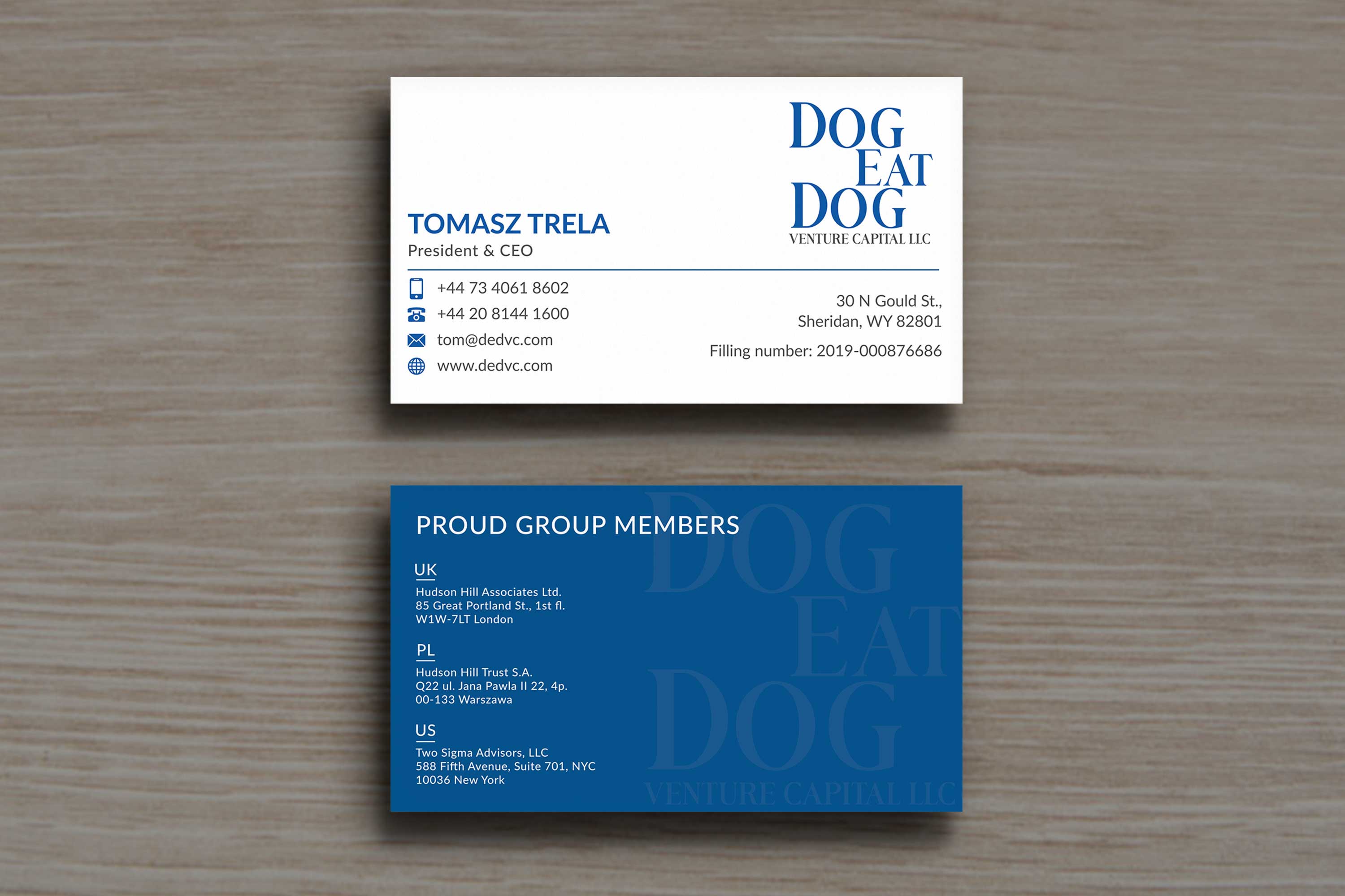 Business Card Design by Musa. A for Two Sigma Advisors LLC | Design #22630840