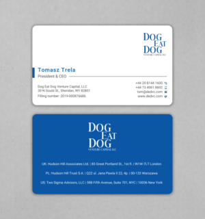 Business Card Design by Uttom 2 for Two Sigma Advisors LLC | Design: #22627306