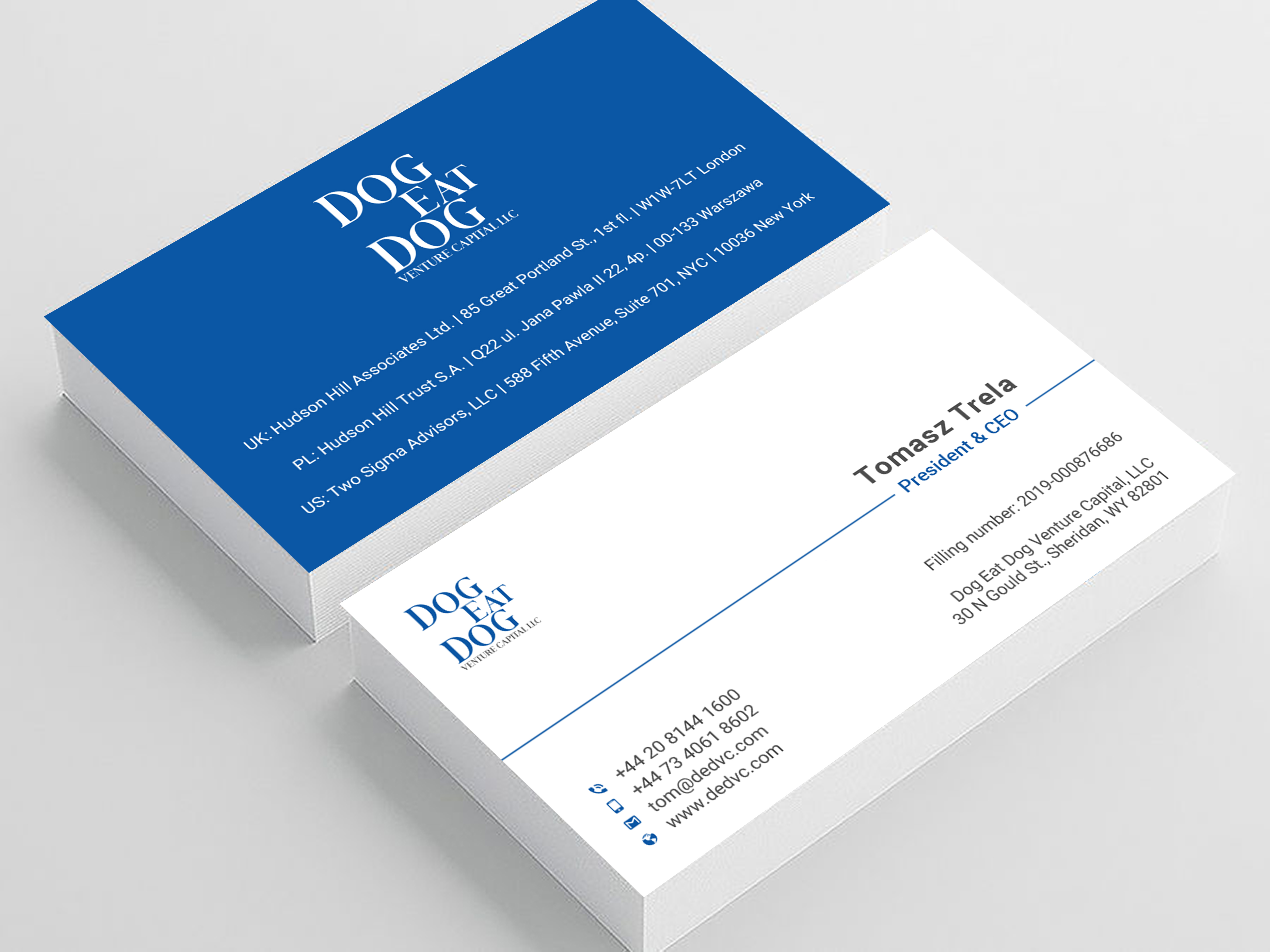 Visitenkarten-Design von Uttom 2 für Two Sigma Advisors LLC | Design #22630548