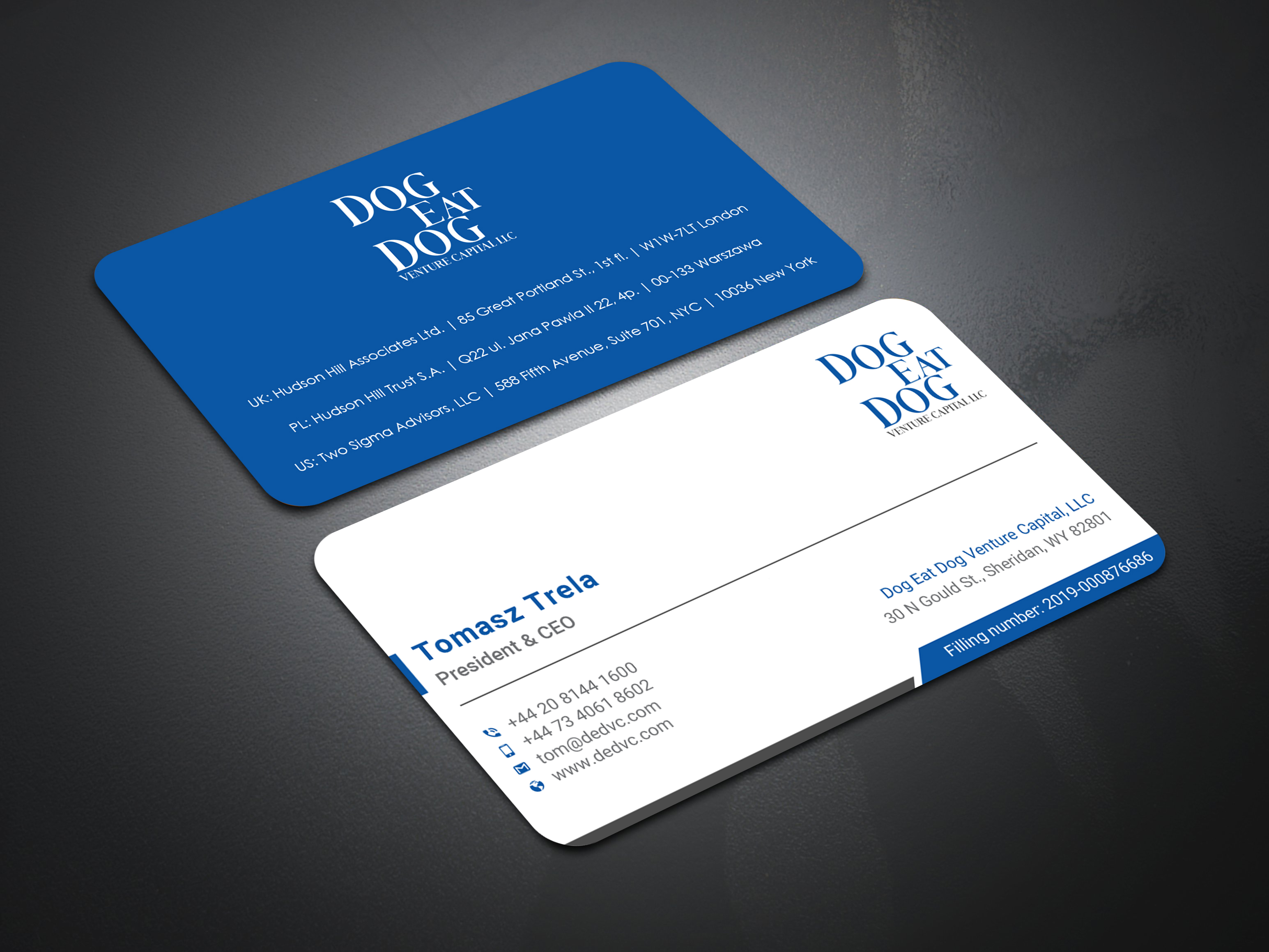 Design de Carte de Visite par Uttom 2 pour Two Sigma Advisors LLC | Design #22633664