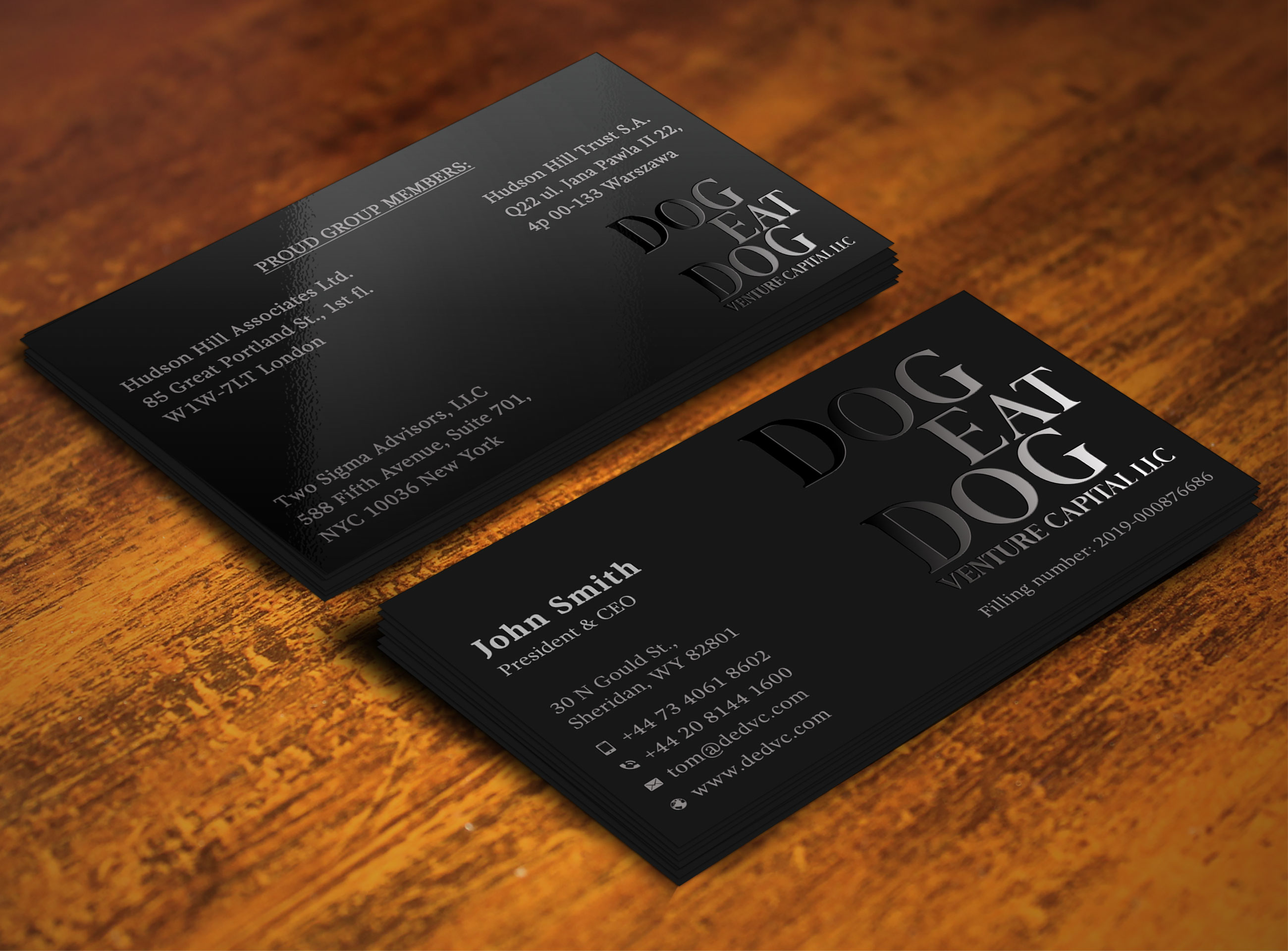 Business Card Design by Krishno for Two Sigma Advisors LLC | Design #22630747