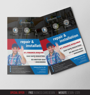 Design for UK based Plumbing & Heating Company | Flyer Design by coo.lt