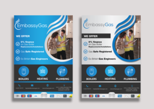 Design for UK based Plumbing & Heating Company | Flyer Design by IndreDesign