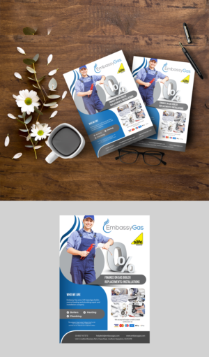 Design for UK based Plumbing & Heating Company | Flyer Design by ZeneFashions